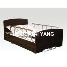 (A-26) Three-Function Electric Hospital Bed with Wooden Head